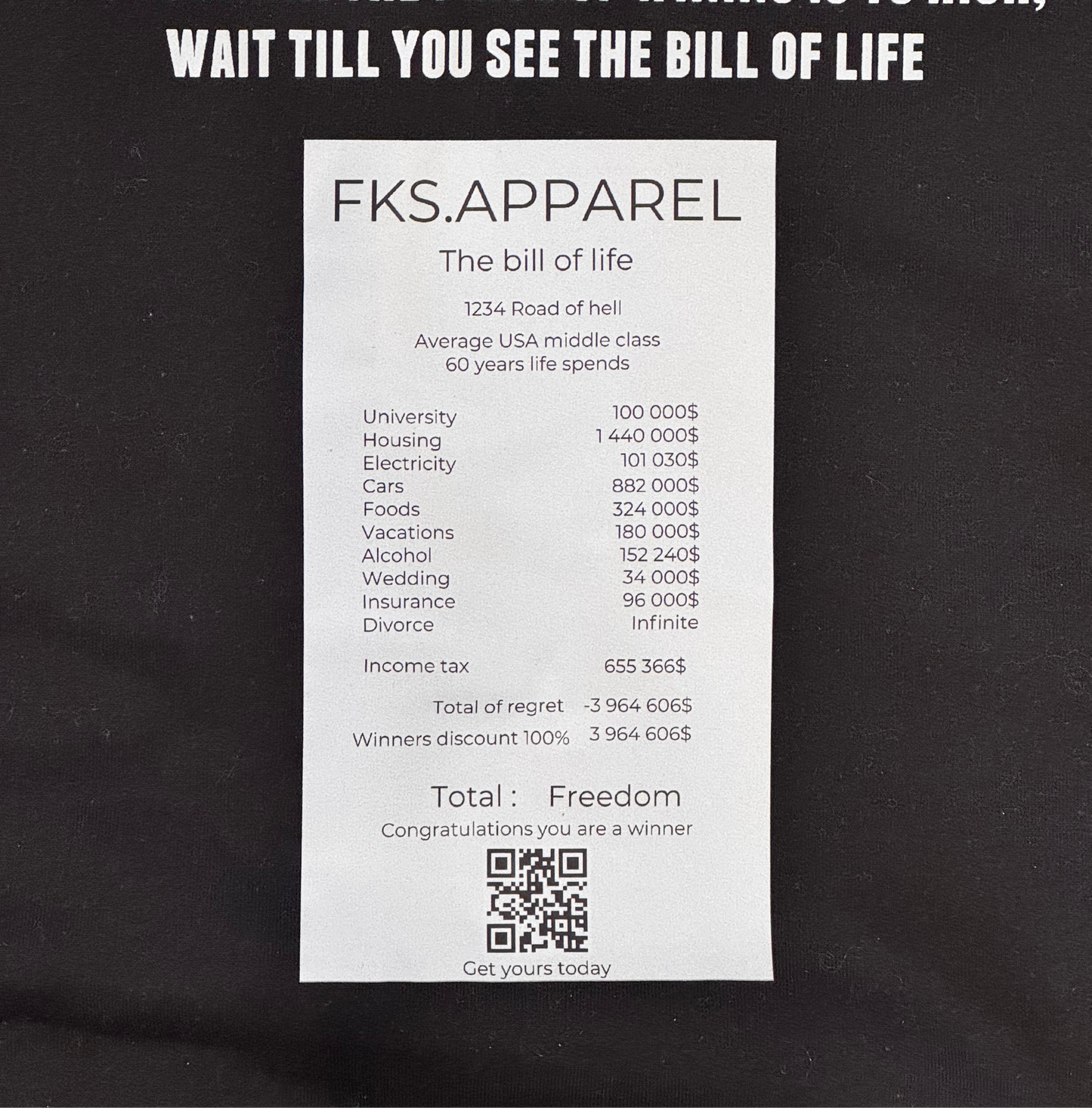 Bill of life
